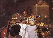 HEEM, Jan Davidsz. de A Table of Desserts g Germany oil painting reproduction